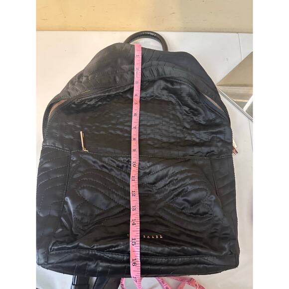 Ted Baker Backpack Black Akija Satin Quilted Bow Large School Travel Bag - Picture 12 of 13
